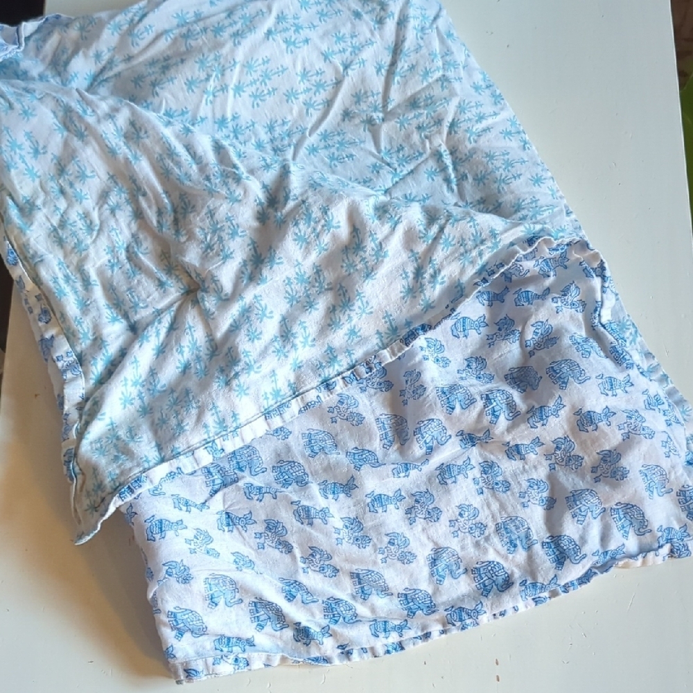 Roberta Roller Rabbit Infant Blue Elephant Blanket